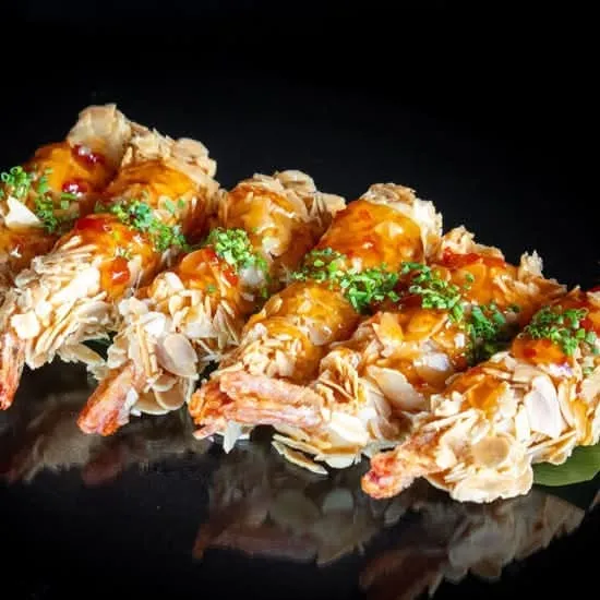 Gambas com Amêndoa